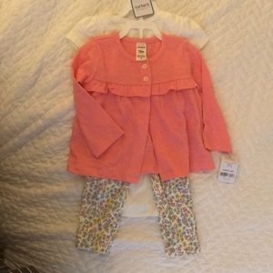 Carters 3 piece unicorn set size 12 m